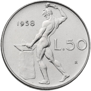 reverse: 50 lire 1958