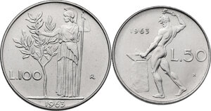 reverse: 100 e 50 lire 1963