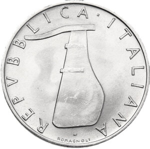 obverse: 5 lire 1969 1 rovesciato