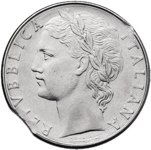obverse: 100 lire 1979 tondello tranciato