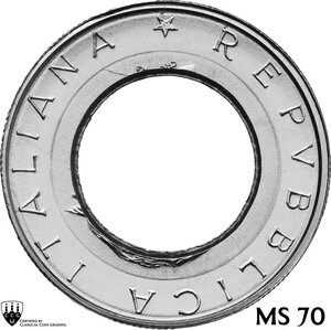 obverse: 500 lire 1982 mancante della componente in bronzo