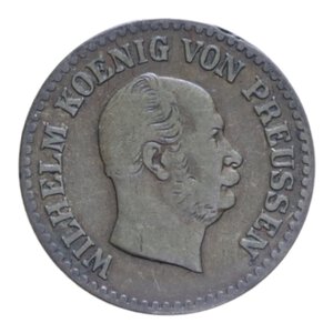 obverse: GERMANIA PRUSSIA 1 SILBER GROSCHEN 1861 A MI. 2,10 GR. BB/BB+