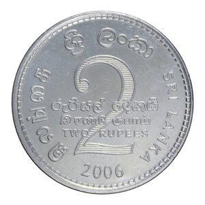 reverse: SRI LANKA 2 RUPEES 2006 NI. 6,85 GR. FDC (SEGNETTI)