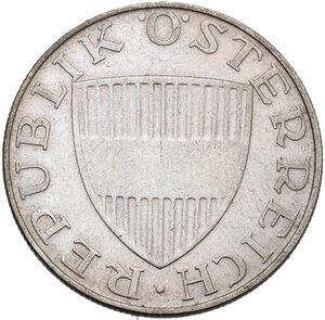 obverse: AUSTRIA 10 SCHILLING 1958 AG. 7,43 GR. qSPL