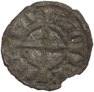 obverse: BRINDISI FEDERICO II (1197-1250) DENARO DEL 1239 NC MI. 0,60 GR. MIR. 282 qBB