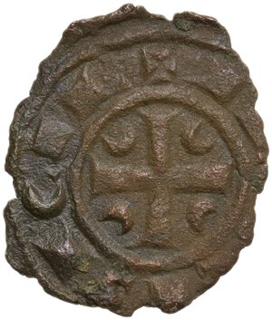 reverse: BRINDISI CORRADO II (1254-1258) DENARO NC MI. 0,63 GR. MIR. 322 BB