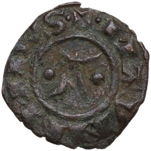 obverse: BRINDISI MANFREDI (1258-1266) DENARO RR MI. 0,60 MIR. 324 qBB