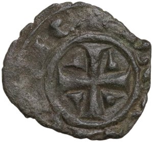 obverse: BRINDISI O MANFREDONIA MANFREDI (1258-1266) DENARO RR MI. 0,61 MIR. 326 qBB