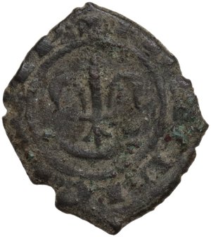 reverse: BRINDISI CARLO I D ANGIO (1266-1285) DENARO R MI. 1,03 GR. MIR. 353 qBB