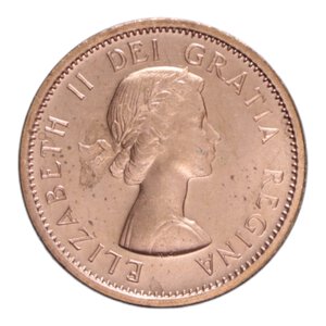 obverse: CANADA ELISABETTA II 1 CENT. 1964 CU. 3,25 GR. FDC