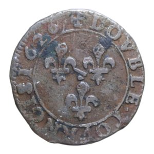 reverse: FRANCIA DOMBES PRINCIPATO MARIA DE BOURBON-MONTPENSIER DOPPIO TORNESE 1626 CU. 2,81 GR. BB