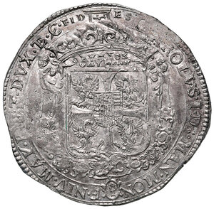 obverse: Mantova. Carlo I Gonzaga-Nevers (1627-1637). Mezzo ducatone da 80 soldi AG gr. 15,36. Bignotti 9. MIR 647. Raro. q.SPL 