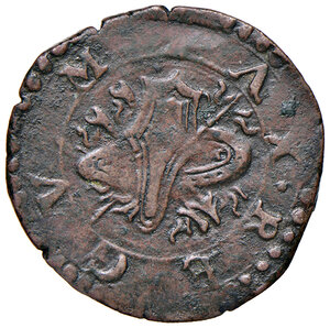 reverse: Napoli. Carlo d’Asburgo re di Spagna, delle Due Sicilie etc… (1516-1556), V come imperatore del S.R.I. (1519-1554).Da 2 cavalli AE gr. 4,72. P.R. 43. MIR 154. Magliocca 77 (da 3 cavalli). q.SPL 