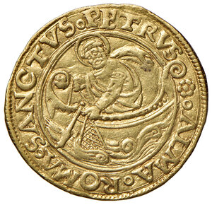 reverse: Roma. Alessandro VI (1492-1503). Fiorino di camera AV gr. 3,37. Muntoni 11. Berman 530. MIR 520. Raro. q.SPL