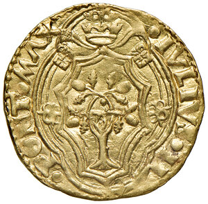 obverse: Bologna. Giulio II (1503-1513). Ducato (1503-1507) AV gr. 3,47. Muntoni 89. Berman 602. Chimienti 236. MIR 577. Raro. Più di SPL 
