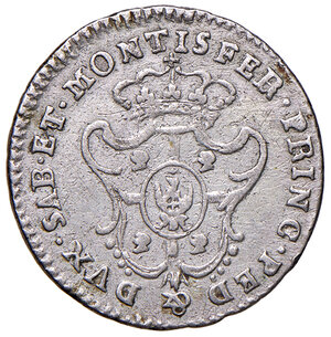 reverse: Savoia. Vittorio Amedeo III (1773-1796). Monetazione per la Sardegna. Reale 1774 (Torino) MI gr. 3,19. MIR 1005b. Molto raro. Buon BB 