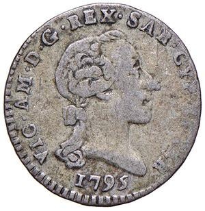 obverse: Savoia. Vittorio Amedeo III (1773-1796). Monetazione per la Sardegna. Reale 1795 (Torino) MI gr. 3,06. MIR 1005i. Raro. BB 