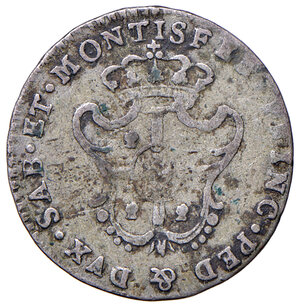 reverse: Savoia. Vittorio Amedeo III (1773-1796). Monetazione per la Sardegna. Reale 1795 (Torino) MI gr. 3,06. MIR 1005i. Raro. BB 