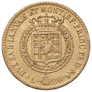 reverse: Savoia. Vittorio Emanuele I (1802-1821). Da 20 lire 1819 (Torino) AV. Pagani 7. MIR 1028d. Rara. Migliore di BB 