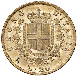 reverse: Savoia. Vittorio Emanuele II re d’Italia (1861-1878). Da 20 lire 1878 (Roma) AV. Pagani 475. MIR 1078v. q.FDC 
