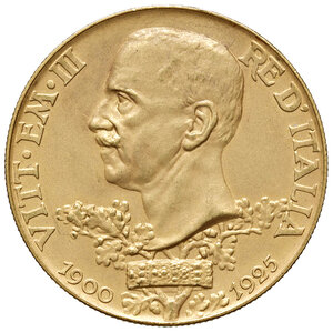 obverse: Savoia. Vittorio Emanuele III re d’Italia (1900-1946). Da 100 lire 1925 AV. Pagani 645. MIR 1117a. Rara. q.FDC 
