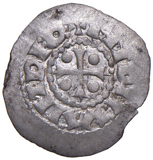 obverse: Venezia. Enrico IV o V di Franconia (1056-1125). Denaro MI gr. 0,60. Paolucci 1. MEC 12, 67 (Enrico V e succ., fino al 1180). Buon BB 