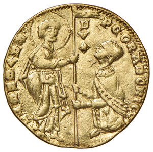 obverse: Venezia. Pietro Gradenigo (1289-1311). Ducato AV gr. 3,50. Paolucci 1. Raro. Graffito nel campo del rov., altrimenti buon BB  