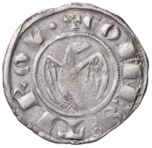 obverse: Merano. Mainardo II (1258-1295). Grosso aquilino (1259-1274/75) AG gr. 1,52. CNTM M47. BB 