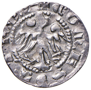 reverse: Merano. Leopoldo III (1373-1386). Grosso tirolino AG gr. 1,25. CNTM M318. Molto raro e di buona qualità per il tipo di moneta, SPL 