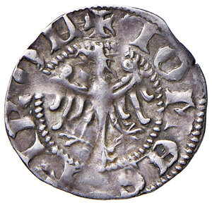 reverse: Merano. Leopoldo III (1373-1386).Grosso tirolino AG gr. 1,08. CNTM M335. Molto raro. Migliore di BB 
