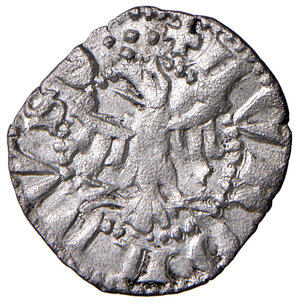 reverse: Merano. Leopoldo III (1373-1386). Quattrino (Contrassegno: scudetto) MI gr. 0,56. CNTM M423. Raro e in eccezionale stato di conservazione per il tipo di moneta, SPL 