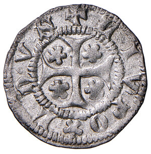 obverse: Merano. Leopoldo III (1373-1386). Quattrino MI gr. 0,55. CNTM M464. Raro. q.SPL 
