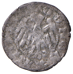 reverse: Merano. Alberto III (1386-1395). Quattrino MI gr. 0,48. CNTM M499. Rarissimo. q.BB 