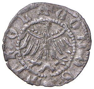 reverse: Merano. Leopoldo IV (1396-1406). Quattrino MI gr. 0,37. CNTM M539. q.SPL 