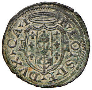 obverse: Castro. Pier Luigi Farnese (1545-1547). Quattrino MI gr. 0,85. CNI 83. Di buona qualità per il tipo di moneta, SPL 