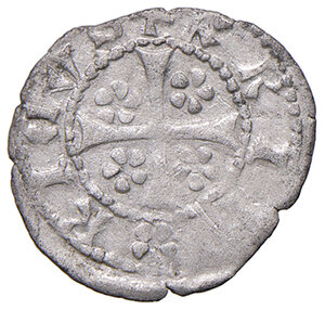 obverse: Merano. Federico IV (1406-1439). Quattrino MI gr. 0,52. CNTM M552b. Variante rarissima. q.SPL 