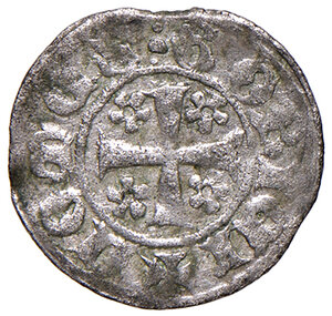 reverse: Gorizia. Leonardo conte (1462-1500). Quattrino dal 1480 MI gr. 0,44. Rizzolli L136. MIR 135 var. Buon BB 