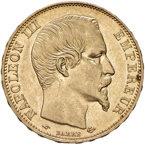 obverse: Francia. Napoleone III (1852-1870). Da 20 franchi 1857 A (Parigi). Gadoury 1061. Friedberg 573. Migliore di SPL 