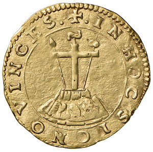 reverse: Ferrara. Alfonso I d’Este (1505-1534). Scudo del sole AV gr. 3,27. MIR 269. q.SPL  