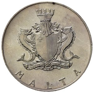 obverse: Malta. AR 2 Lire 1972 (38mm, 20,16gr) SPL
