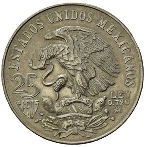 reverse: Messico. AR 25 pesos 1968 Olympic games in Mexico (37,9mm, 22,68gr) SPL