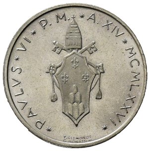 obverse: Stato Pontificio. Città del Vaticano. AR Lire 500 1976 (29mm, 11,05gr) SPL+
