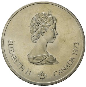 obverse: Canada 1973.  AR 10 Dollars 1976 Olympics, Montreal (44,7mm, 48,66gr) SPL