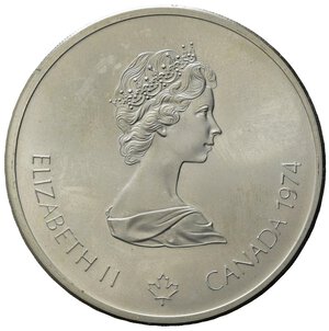 obverse: Canada 1974.  AR 10 Dollars 1976 Olympics, Montreal (44,7mm, 48,20gr) SPL