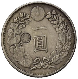 reverse: Giappone. 1 yen 1880. Falso da Studio.