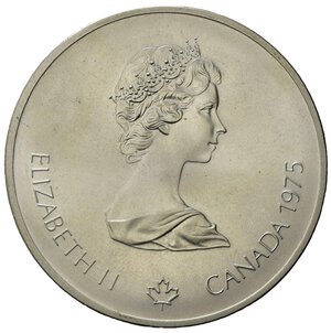 obverse: Canada 1975.  AR 10 Dollars 1976 Olympics, Montreal (44,7mm, 48,85gr) SPL