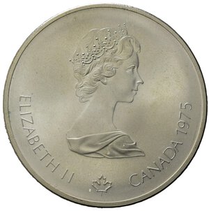obverse: Canada 1975.  AR 10 Dollars 1976 Olympics, Montreal (44,7mm, 49,26gr) SPL