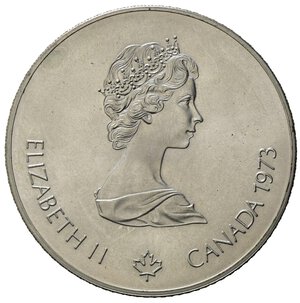 obverse: Canada 1973.  AR 5 Dollars 1976 Olympics, Montreal (37,8mm, 24,62gr) SPL