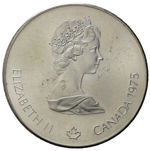 obverse: Canada 1975.  AR 5 Dollars 1976 Olympics, Montreal (37,9mm, 25gr) SPL