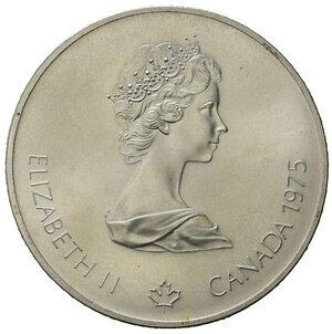obverse: Canada 1975.  AR 5 Dollars 1976 Olympics, Montreal (37,8mm, 23,66gr) SPL
